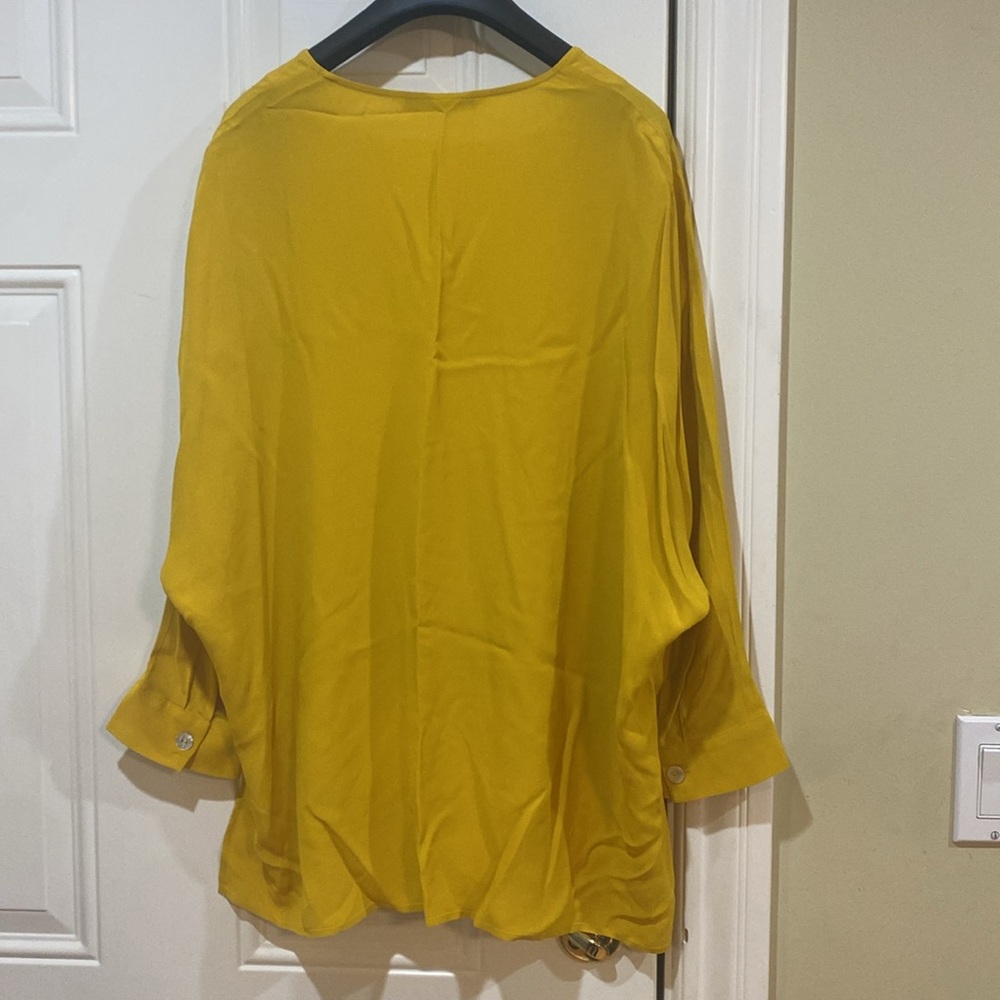 New Zara yellow blouse top shirt - Picture 5 of 5